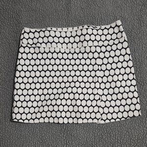 Women's Vintage Bushwacker Skort Black And White Polka Dots Size 12